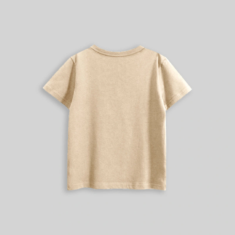 Boys Apricot Graphic Cat Printed Short Sleeves T-Shirt Tshirts