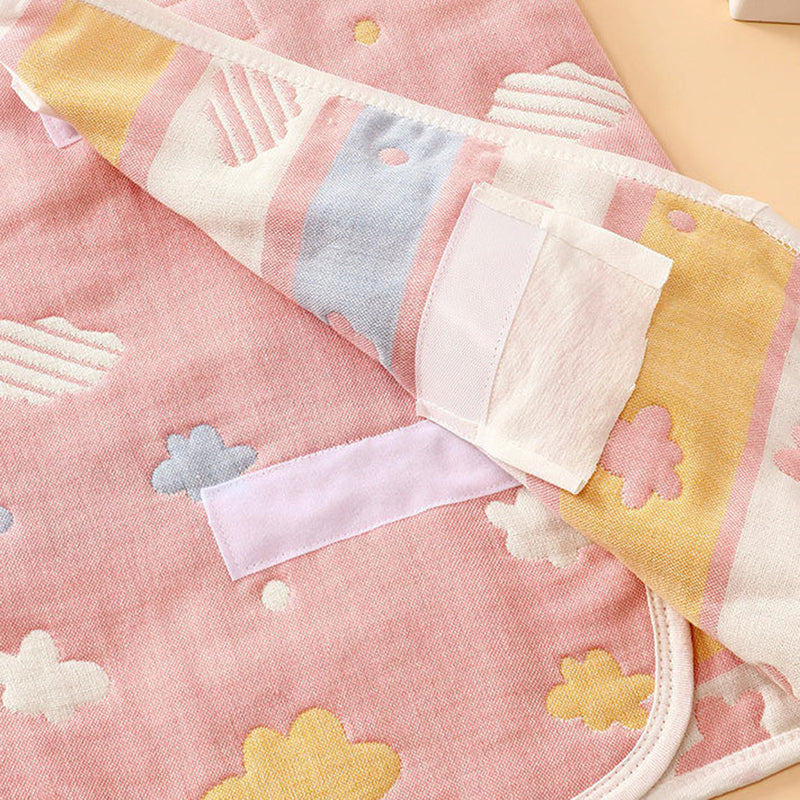 Baby Pink Cloud-Print Wearable Sleeping Vest Trending Accessories