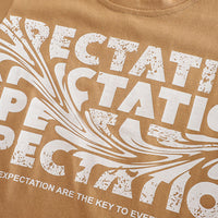 Boys Khaki Typographic Printed Short Sleeves Round Neck T-Shirt With Shorts Set 2 pc. Sets