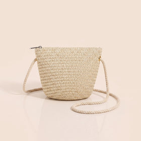Girls Beige Floral Applique Sling Bag Sling Bags