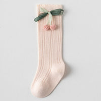 Pack of 5 Girls Multicolour Cherry Applique Calf Length Socks Socks