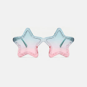 Girls Green Star Shaped Sunglasses Sunglasses Green Onesize