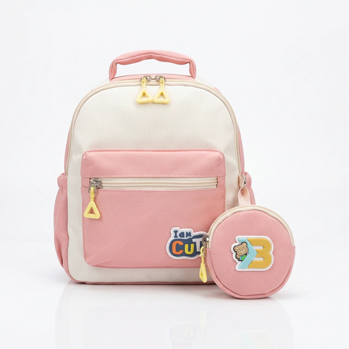 Kids Pink Cotton School Backpack Trending Accessories Pink Onesize