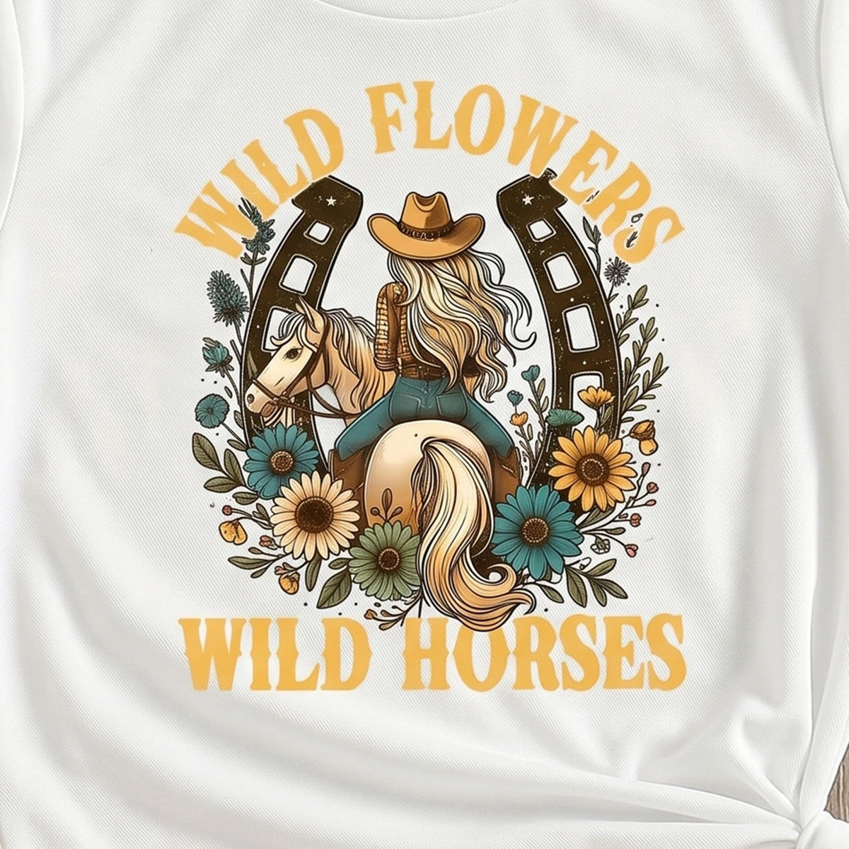 Girls White Floral Print Short Sleeve T-Shirt Tshirts