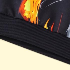 Boys Black Lion Graphic Hooded Sweatshirt Sweatshirts & Hoodies