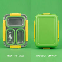 Kids Green Daily Fresh 3-Compartment Lunch Box Trending Accessories
