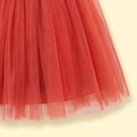 Girls Rust Floral Applique Sleeveless Fit & Flare Party Dress Party Dresses