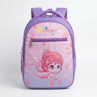 Girls Purple Mermaid Print School Backpack Trending Accessories Purple Onesize