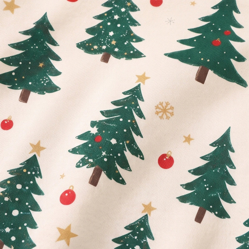 Girls Green Christmas Tree Printed Sweatshirt With Legging Sets 2 pc. Sets