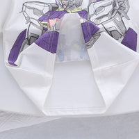 Boys Robot Printed T-Shirt With Purple Shorts Set 2 pc. Sets