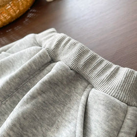 Boys Grey Regular Hooded Sweatshirt With Trouser Sets 3 pc. Sets