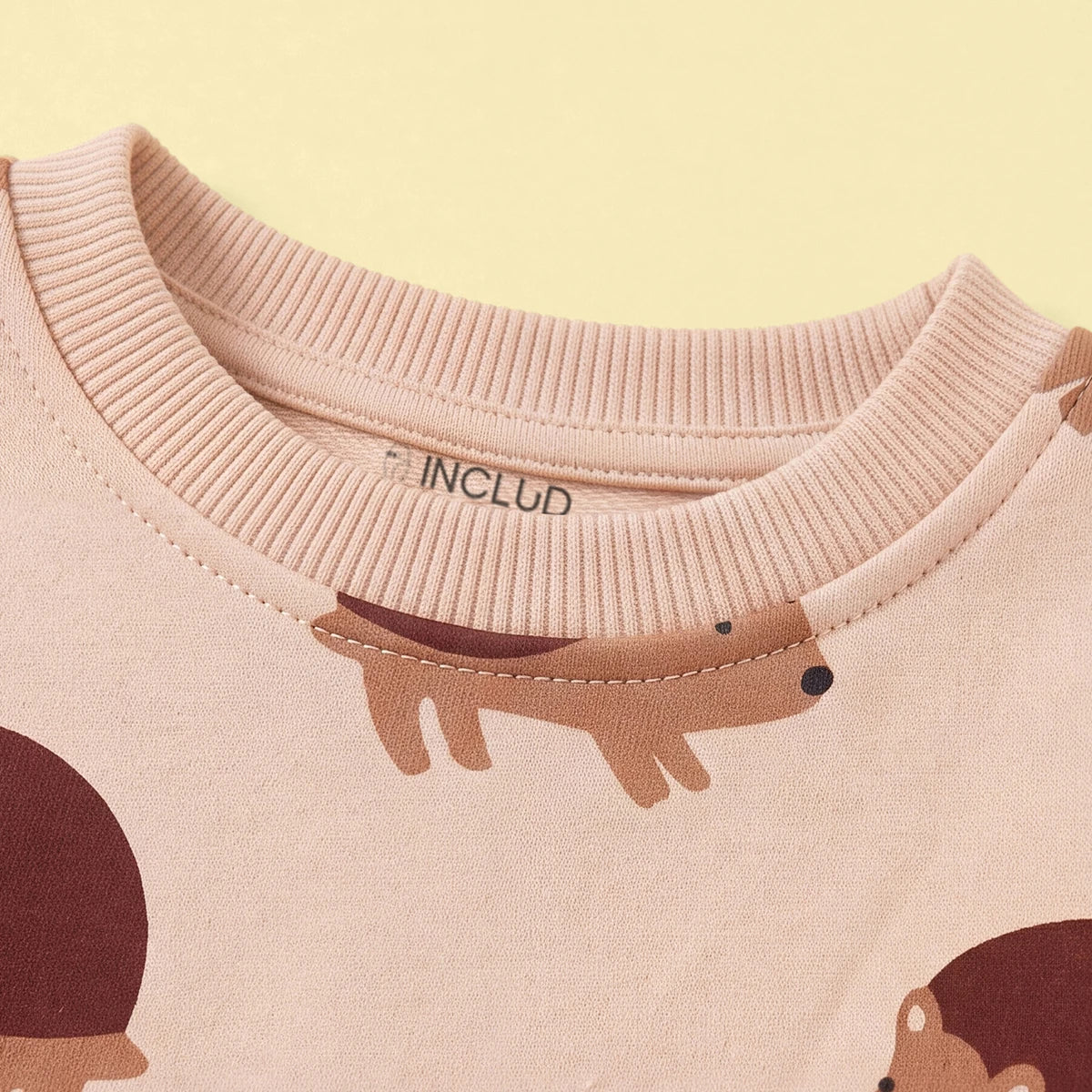Boys Apricot Animal Print Long Sleeve Sweatshirt Sweatshirts & Hoodies