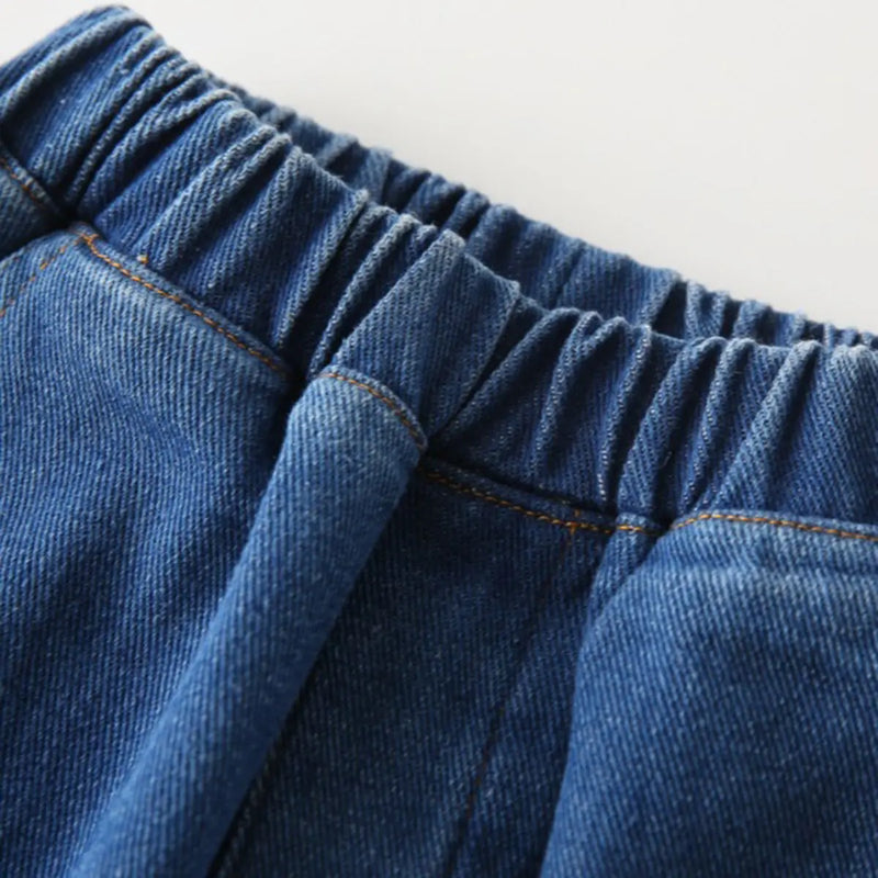 Boys Blue Denim Cargo Jogger Pants Pants