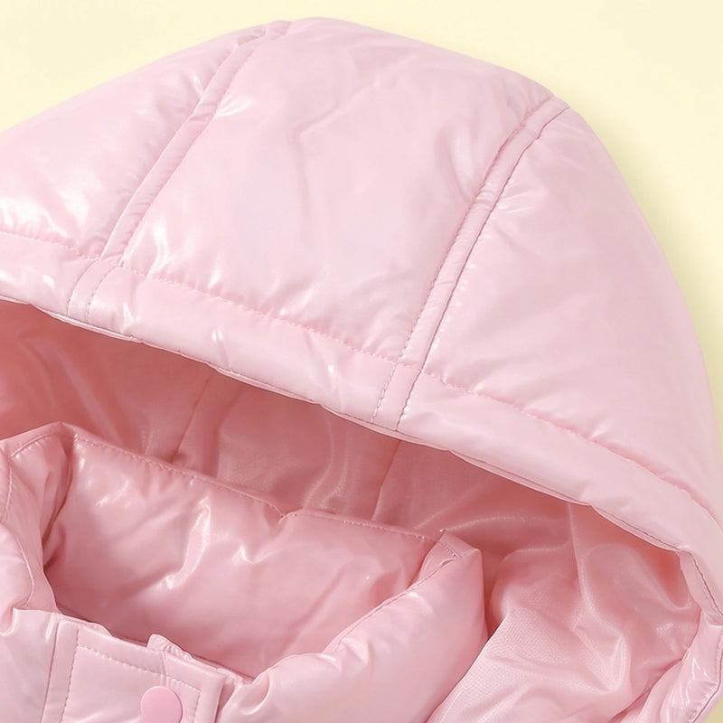 Girls Off White Sleeveless Hooded Puffer Jacket Coats & Jackets