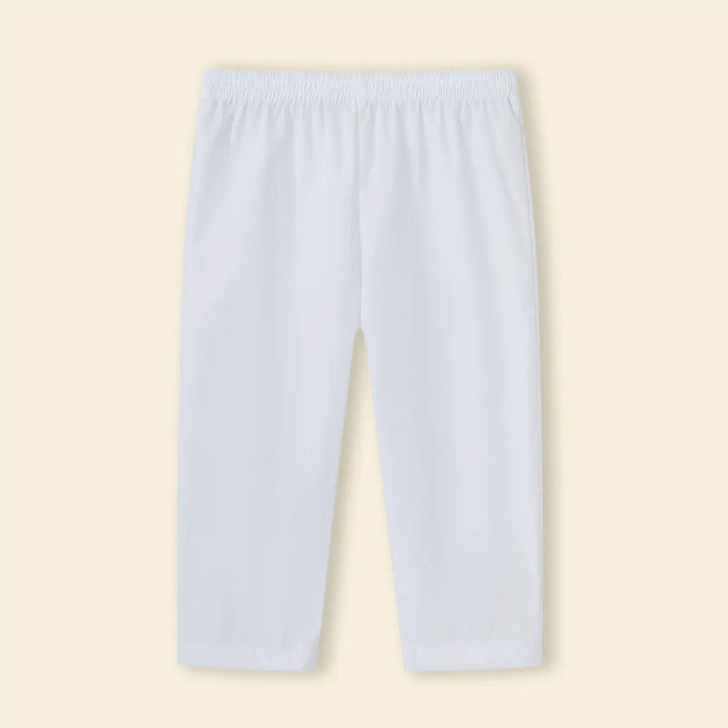 Boys White Embroidered Kurta With Pajama Sets Ethnicwear Boys