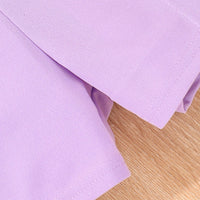 Girls Purple Button Detailed Strappy Romper Jumpsuits