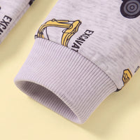 Boys Grey Graphic Round Neck Sweatshirt Sweatshirts & Hoodies