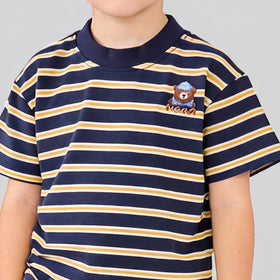 Boys Navy Striped Short Sleeve T-Shirt With Shorts Sets 2 pc. Sets