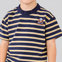 Boys Navy Striped Short Sleeve T-Shirt With Shorts Sets 2 pc. Sets