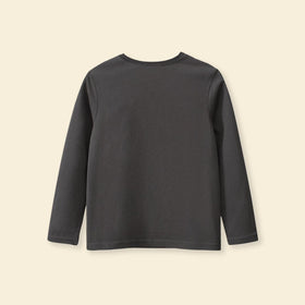 Boys Long Sleeves Typography Print T-Shirt Tshirts   