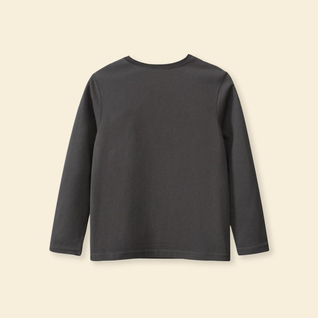 Boys Long Sleeves Typography Print T-Shirt Tshirts   