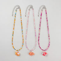 Pack Of 3 Girls Multicolour Fish Motif Beaded Necklace Sets Necklace and Chains Multicolor Onesize