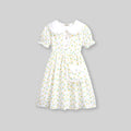 Girls Floral Print Fit & Flare Dress Casual Dresses Red 4-5 Y