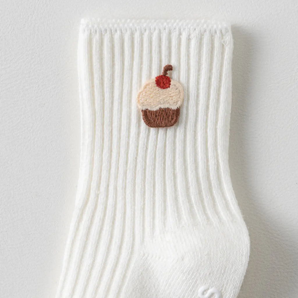 Pack of 6 Boys Multicolour Embroidery Applique Ankle Length Socks Socks