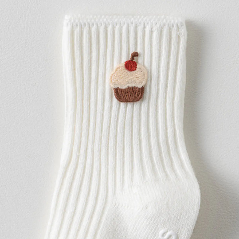 Pack of 6 Boys Multicolour Embroidery Applique Ankle Length Socks Socks