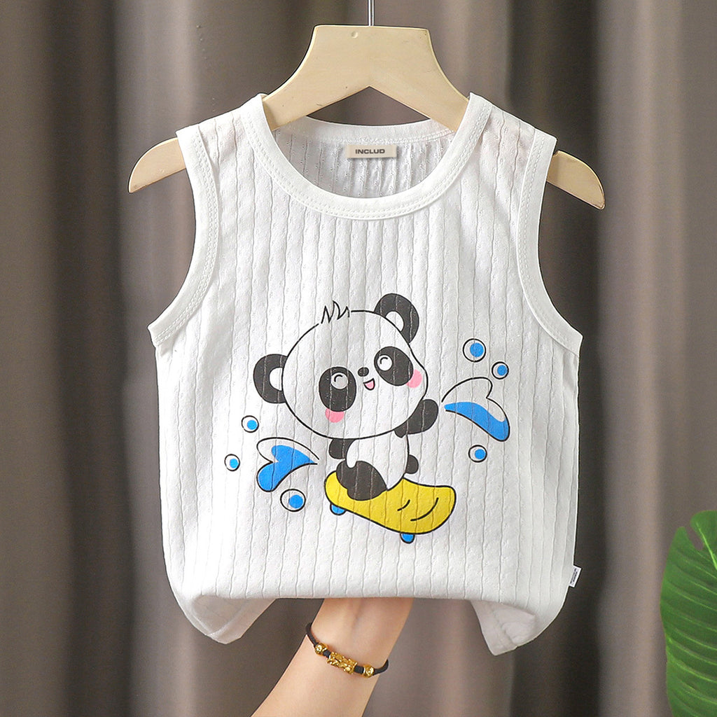 Boys Cartoon Graphic Vest