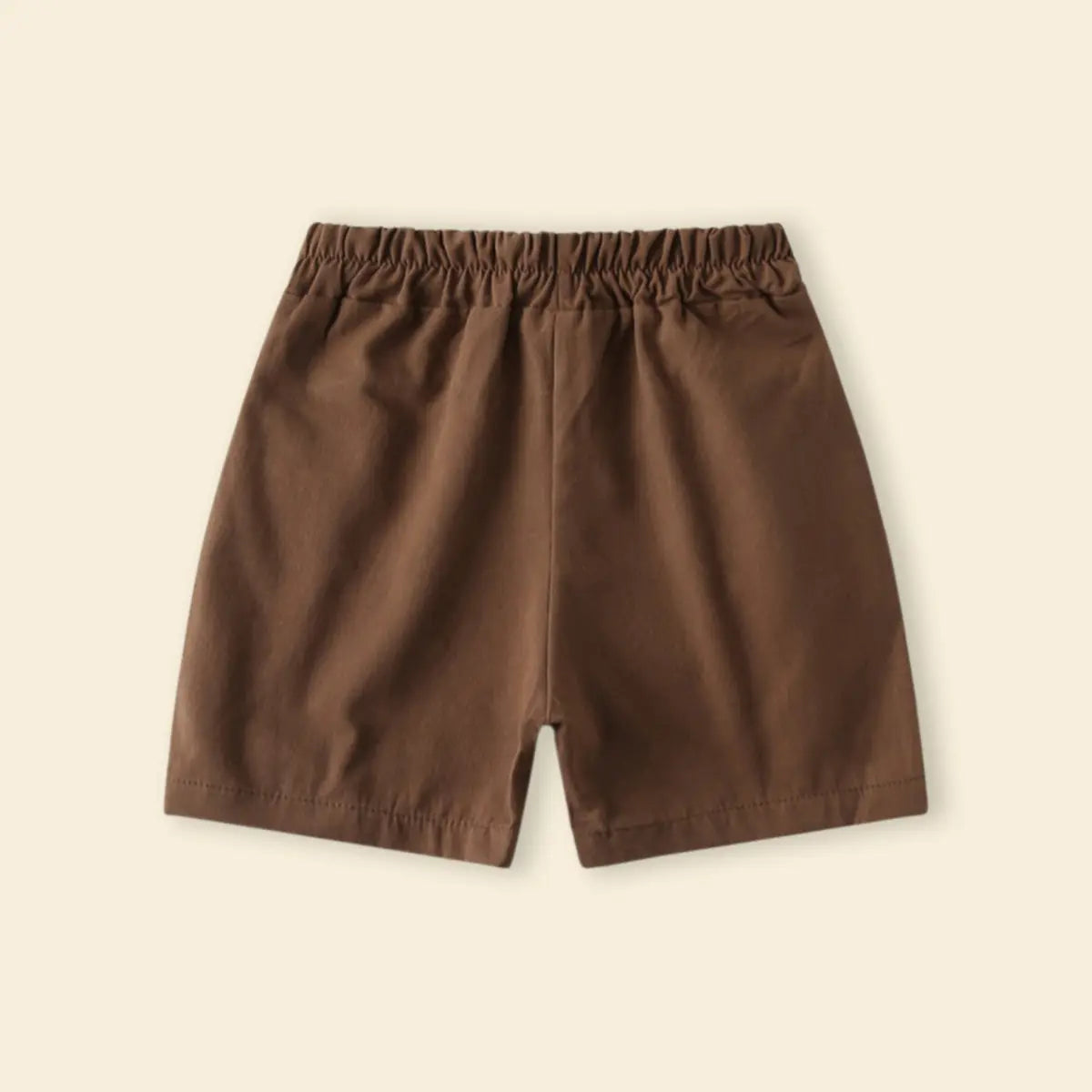 Boys Brown Polka Dot Print Short Sleeves Shirt With Shorts Set Sets