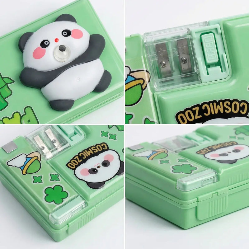 3D Squishy Panda Pop Eye Magnetic Pencil Box for Kids Trending Accessories