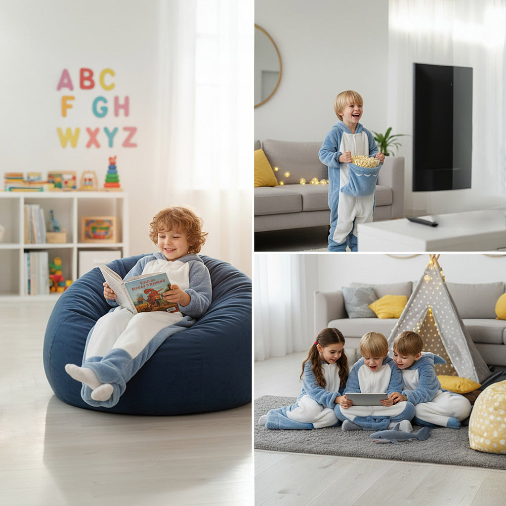 Baby Light Blue Hooded Shark-Shape Sleeping Bag Trending Accessories