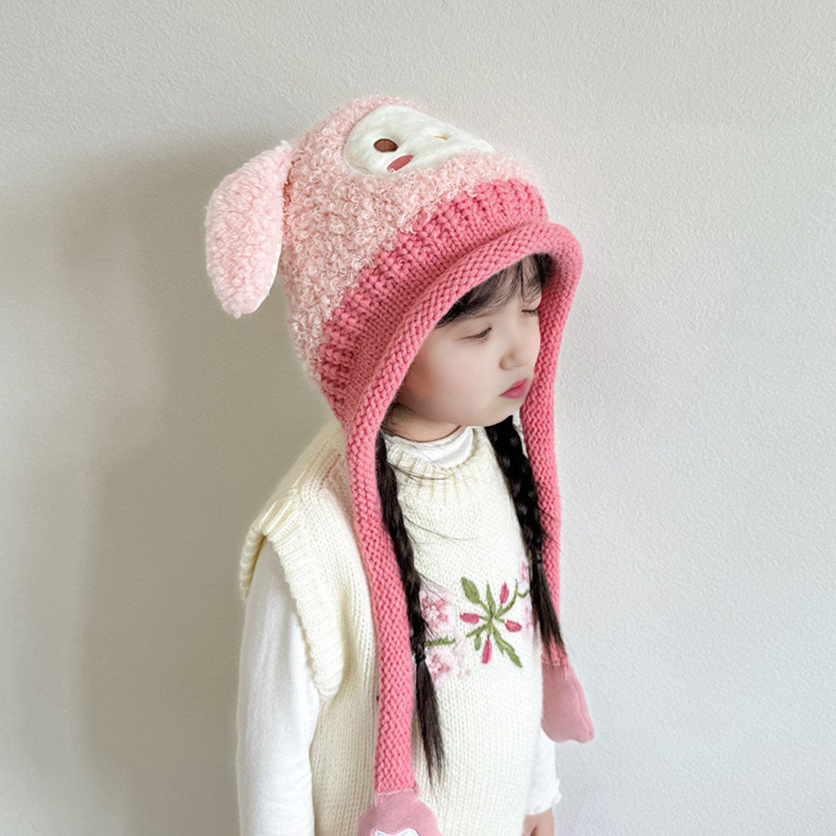 Kids Warm Animated Embroidered Beanie Cap Trending Accessories