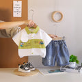 Boys Green Car Graphic Short Sleeve Shirt With Shorts Sets 2 pc. Sets Green 1-2 Y