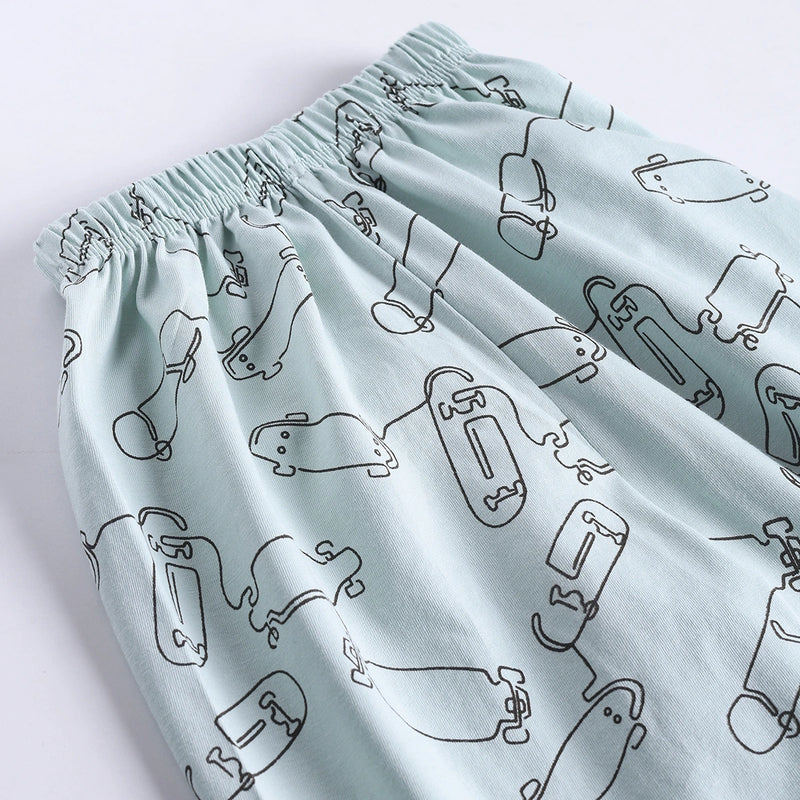 Boys Olive Typographic Printed T-Shirt With Elasticated Shorts Sets 2 pc. Sets