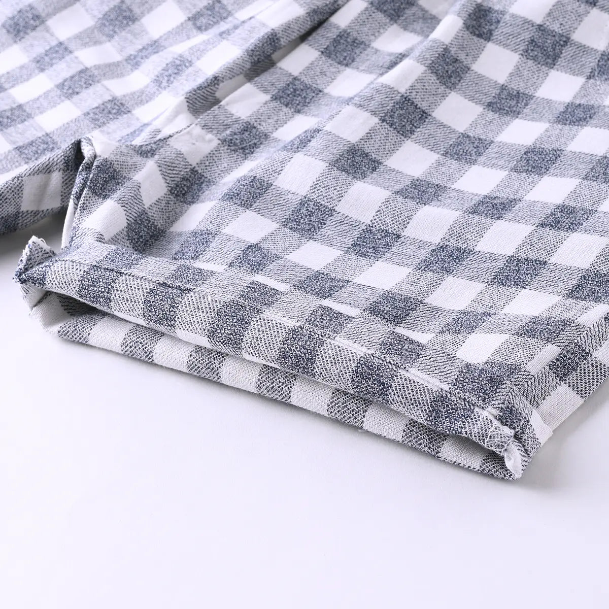 Boys Navy Blue Typographic Short Sleeve T-Shirt With Checked Shorts Sets Sets