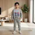 Boys Grey Neo-Sound Graphics Sweatshirt With Jogger Co-ord Sets Sets Grey 6-7 Y