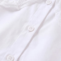 Girls White Long Sleeve Top Tops