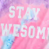 Girls Sky Blue Tie & Dye Printed T-Shirt With Shorts Set 2 pc. Sets