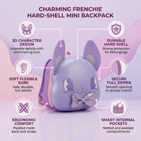 Girls Purple Cartoon Character Shaped School Backpack Trending Accessories