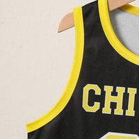 Boys Yellow Chicago Print Sleeveless T-Shirt With Shorts Set 2 pc. Sets