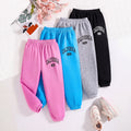 Girls Multicolour Typography Print Elasticated Pants Pack Of 4 Pants Multicolor 3-4 Y