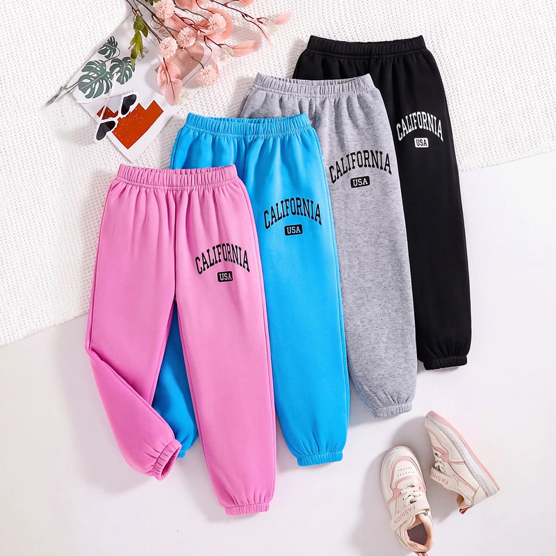 Girls Multicolour Typography Print Elasticated Pants Pack Of 4 Pants Multicolor 3-4 Y