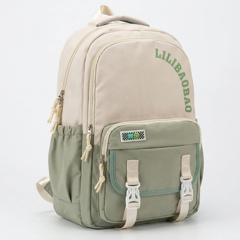 Kids Green Lilibao School Backpack Trending Accessories Green Onesize