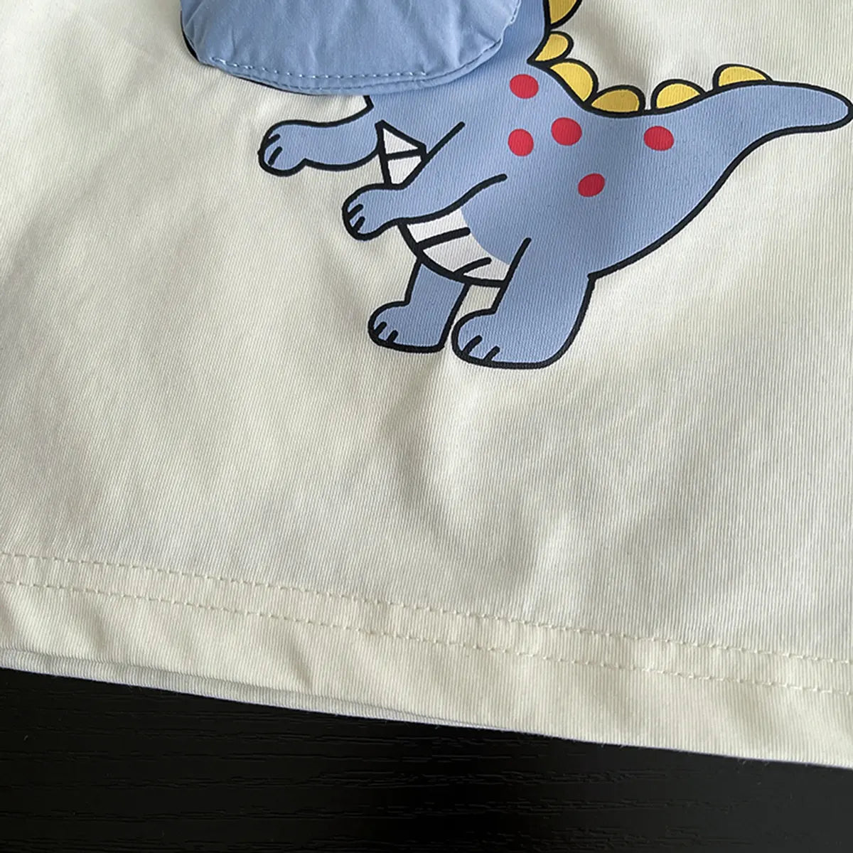 Boys Blue Dinosaur Printed T-Shirt With Shorts Sets Sets