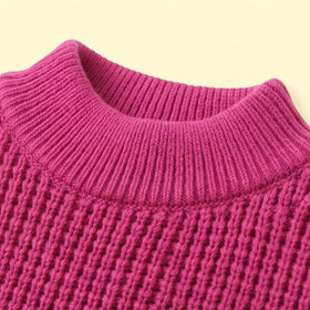 Girls Pink Applique Long Sleeve Sweater Sweaters & Cardigans