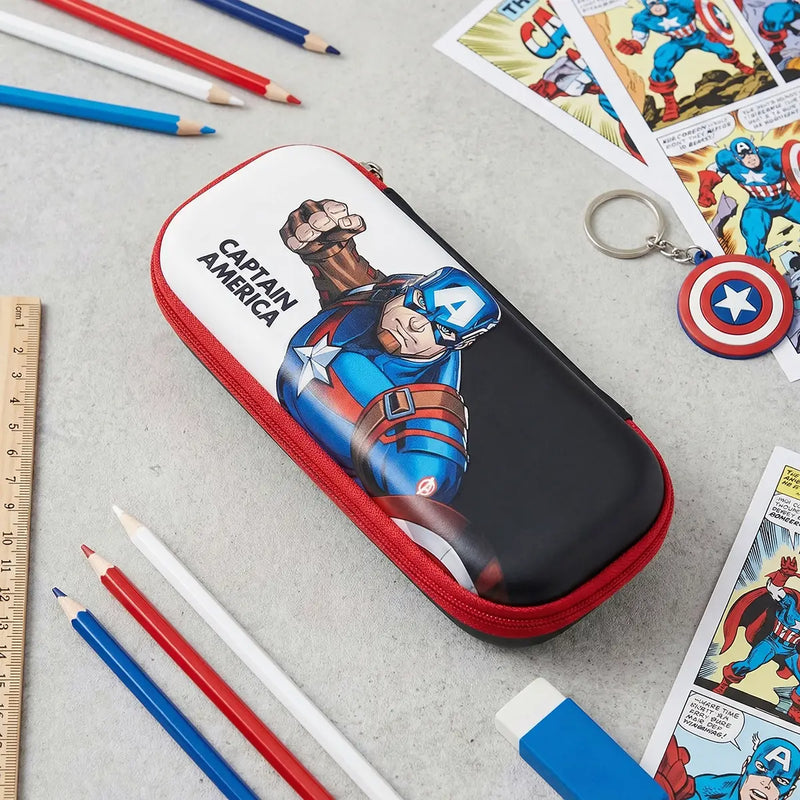 Captain America Superhero Hard Case Pencil Pouch for Kids Trending Accessories