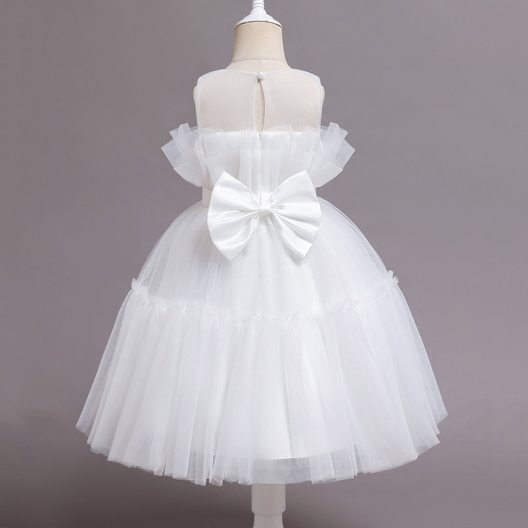 Girls Sleeveless Fit & Flare Dress Party Dresses   