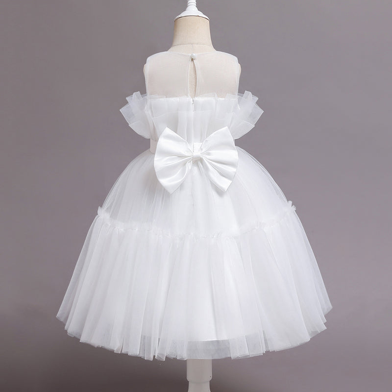 Girls Sleeveless Fit & Flare Dress Party Dresses   